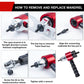 ⚙️NUR FÜR BEGRENZTE ZEIT 50% RABATT!⚙️Nietpistole Adapter Kit M3–M8 Sechskant-Antriebsstift für Akkubohrmaschine