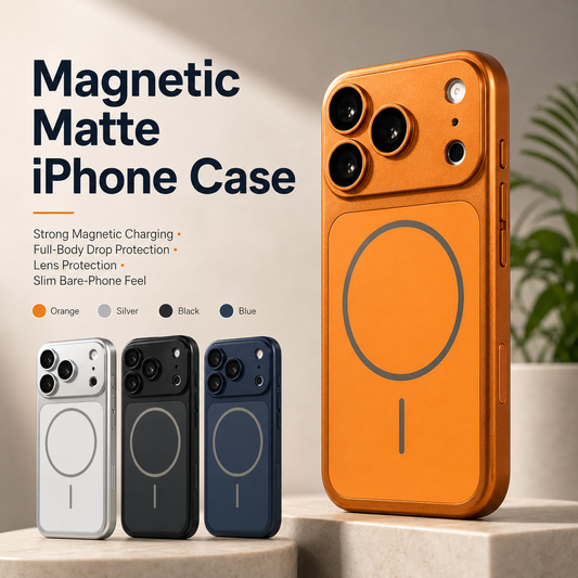 🌸 2026 NEW Premium Magnetic Lens Protector iPhone Case