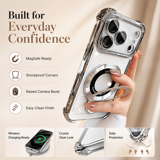 🌸 SUMMER Sale 50% OFF🔥2026 New plating anti-drop simple magnetic iPhone case
