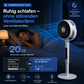 ❄️Sommer-Neuheiten🎉Motor Standventilator, 20dB sehr leiser Ventilator, 30m Wurfweite, 2465m³/h Luftvolumen, Fan mit Fernbedienung & Kühlung
