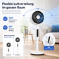 ❄️Sommer-Neuheiten🎉Motor Standventilator, 20dB sehr leiser Ventilator, 30m Wurfweite, 2465m³/h Luftvolumen, Fan mit Fernbedienung & Kühlung