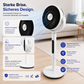 ❄️Sommer-Neuheiten🎉Motor Standventilator, 20dB sehr leiser Ventilator, 30m Wurfweite, 2465m³/h Luftvolumen, Fan mit Fernbedienung & Kühlung