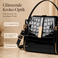 Premium Damenhandtasche in Kroko-Optik mit verstellbarem Schulterriemen
