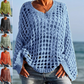 👚 50% RABATT! 💖 Damen Casual Häkelstrick-Top – Einfarbig, Leicht & Perfekt Für Den Alltag & Warme Tage ☀️