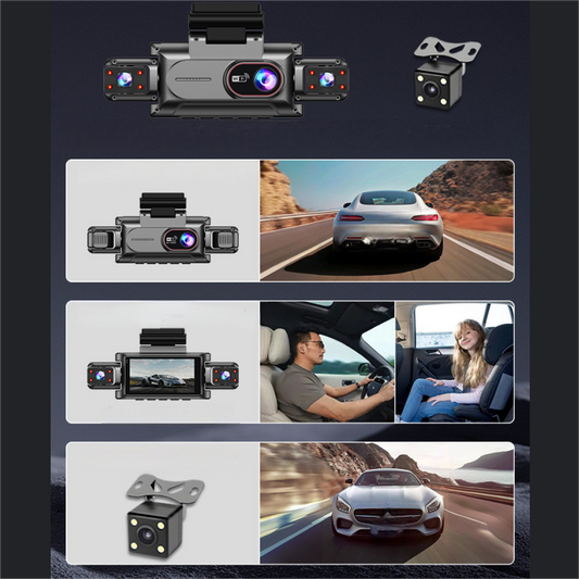 🔥Solange der Vorrat reicht 50 % Rabatt!🚗 Full HD 1080P Dashcam mit 4 Kameras & WLAN